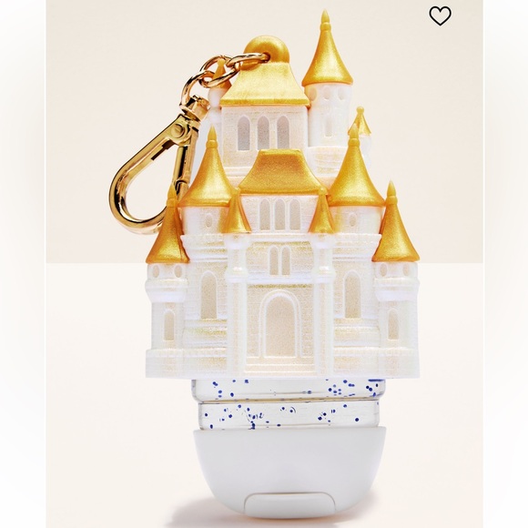 Bath & Body Works Accessories - Disney Princess Castle Light Up Hand Sanitizer Holder - White & Gold